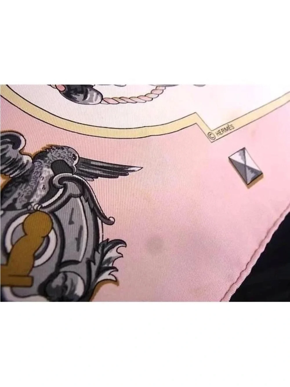Hermes Scarf Carré 90 100% Silk - LES CLES Multicolor Stole Muffler